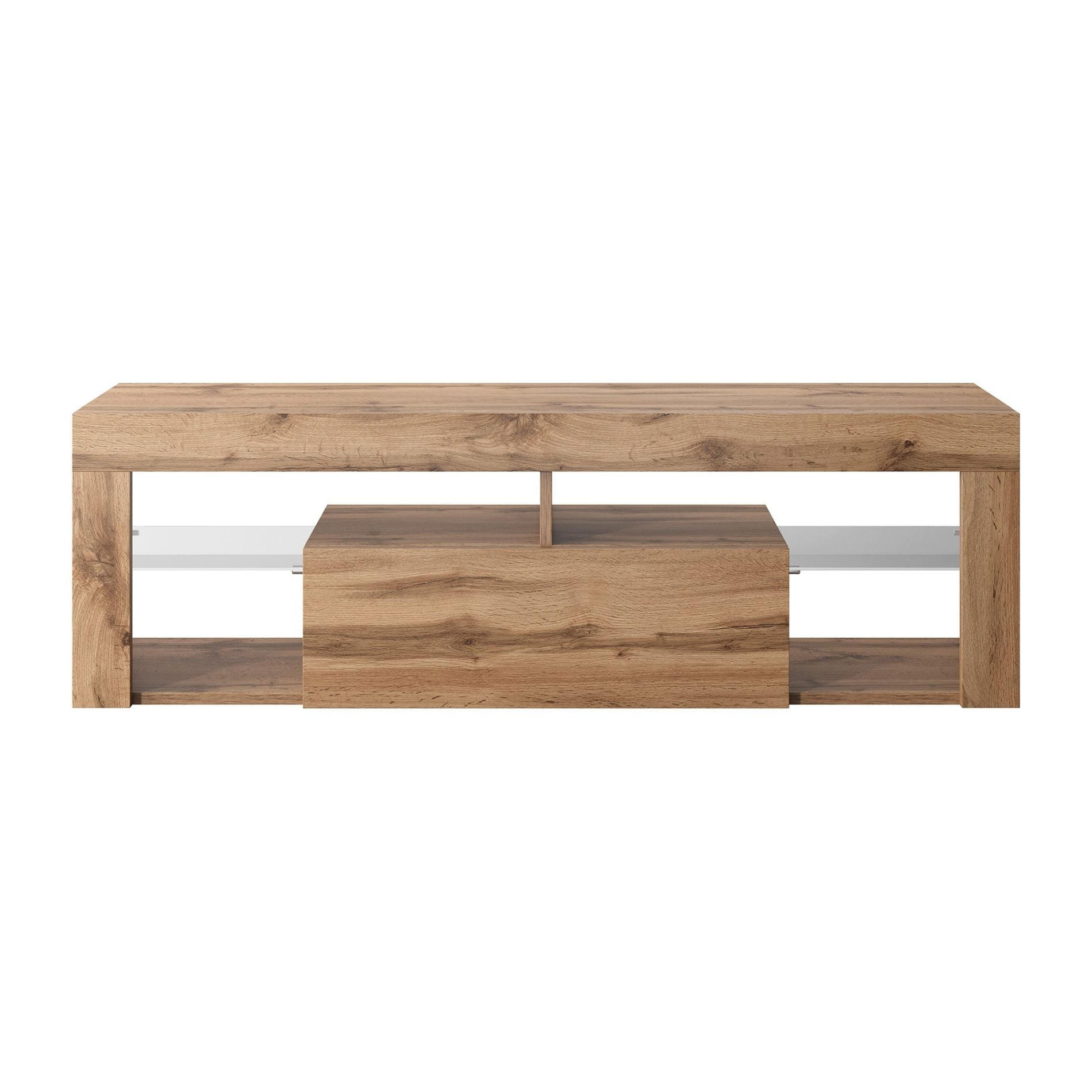 Selsey TV stolek Bianko dub Lancelot s LED 140/50/35 cm