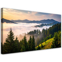 LEINWANDBILD Landschaften 100x50cm - Grün, Textil (100/50cm) - Feeby