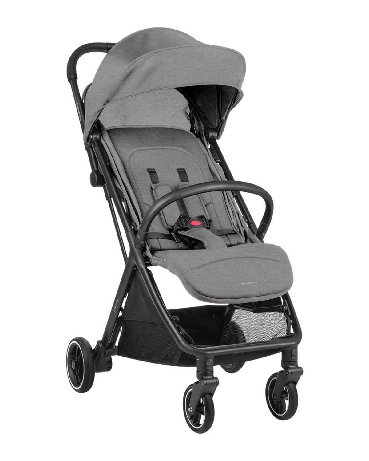 BUGGY Lauren grau verstellbar faltbar Aluminiumrahmen bis 22 kg - Hellgrau, Metall (68/55/105cm) - Kikka boo