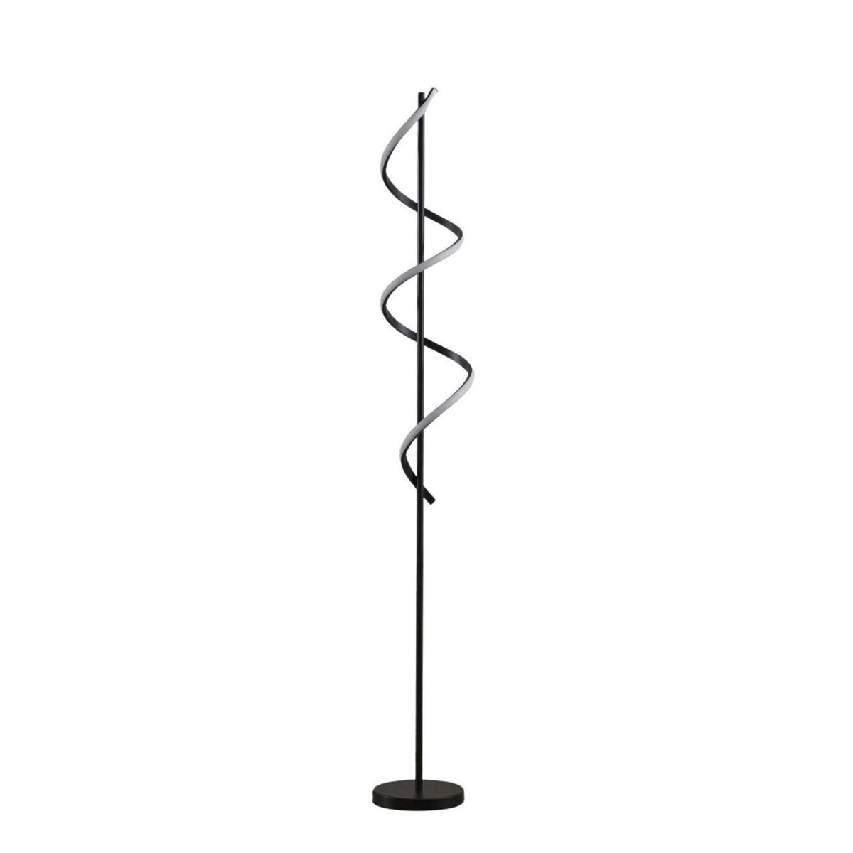 STEHLEUCHTE Simaria, Schwarz, 155cm - Schwarz, Metall (155/20/155cm) - KOSILUM