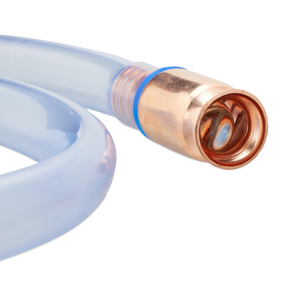 SCHÜTTELSCHLAUCH - Transparent, Kunststoff/Metall (2/2/245cm) - Relaxdays