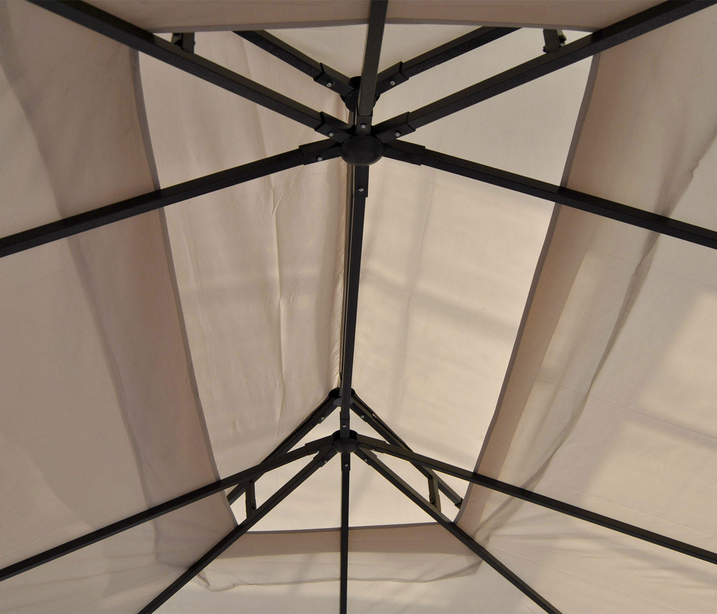 ERSATZBEZUG DACH FÜR PERGOLA NISA Cremeweiß - Weiß, Textil (335/1/435cm) - MCW