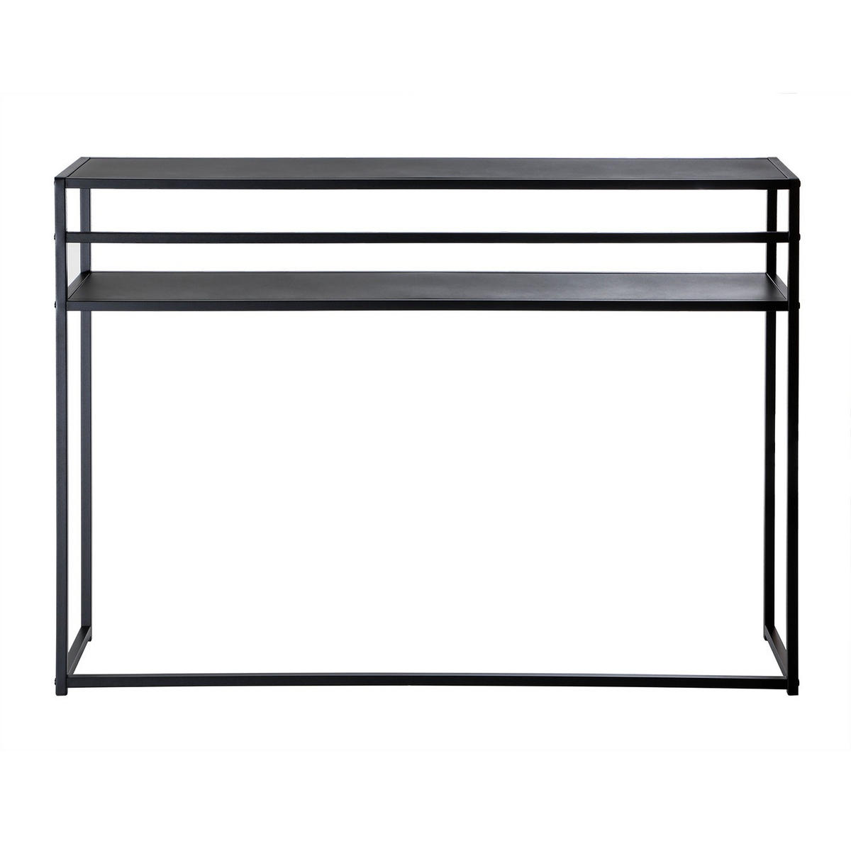 SVART metallkonsolbord, 112 cm långt - OLLI - Svart, Metall (34.5/28/81cm) - Calicosy