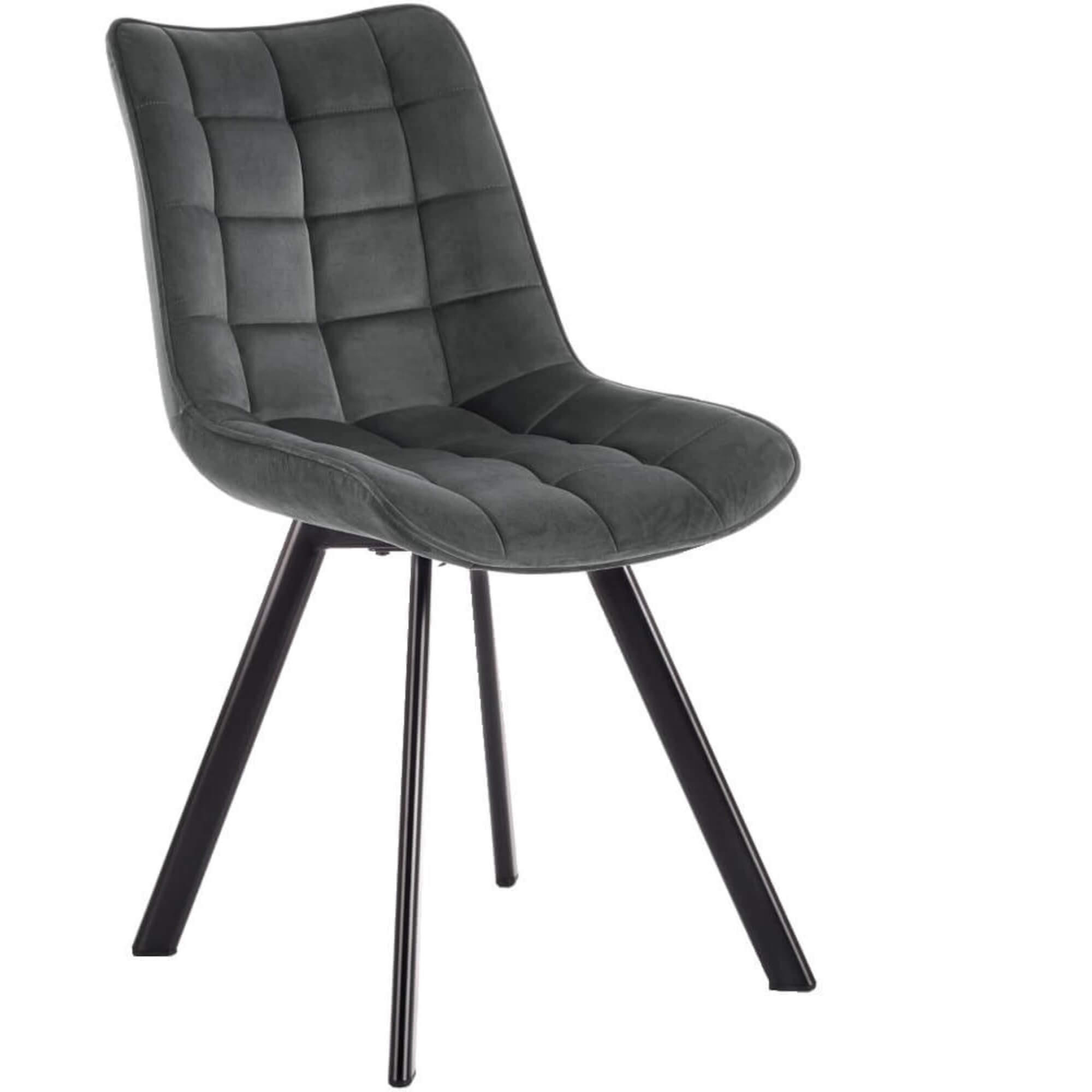 STUHL MODI K332 - Schwarz/Grau, Holzwerkstoff/Metall (46/84/61cm) - Meblini