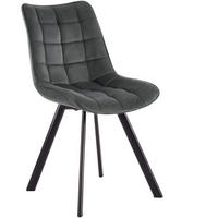 STUHL MODI K332 - Schwarz/Grau, Holzwerkstoff/Metall (46/84/61cm) - Meblini