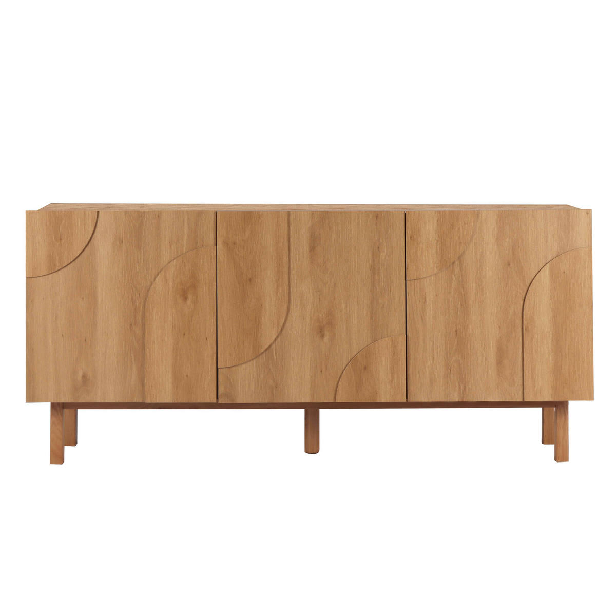 SIDEBOARD, Holz - Braun, Holz (40/75/160cm) - Oviala