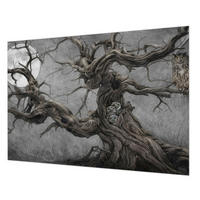 FOTOTAPETE 312x219 cm - Geheimnisvolle Eule - Grau, Textil (312/219cm) - Wallfluent