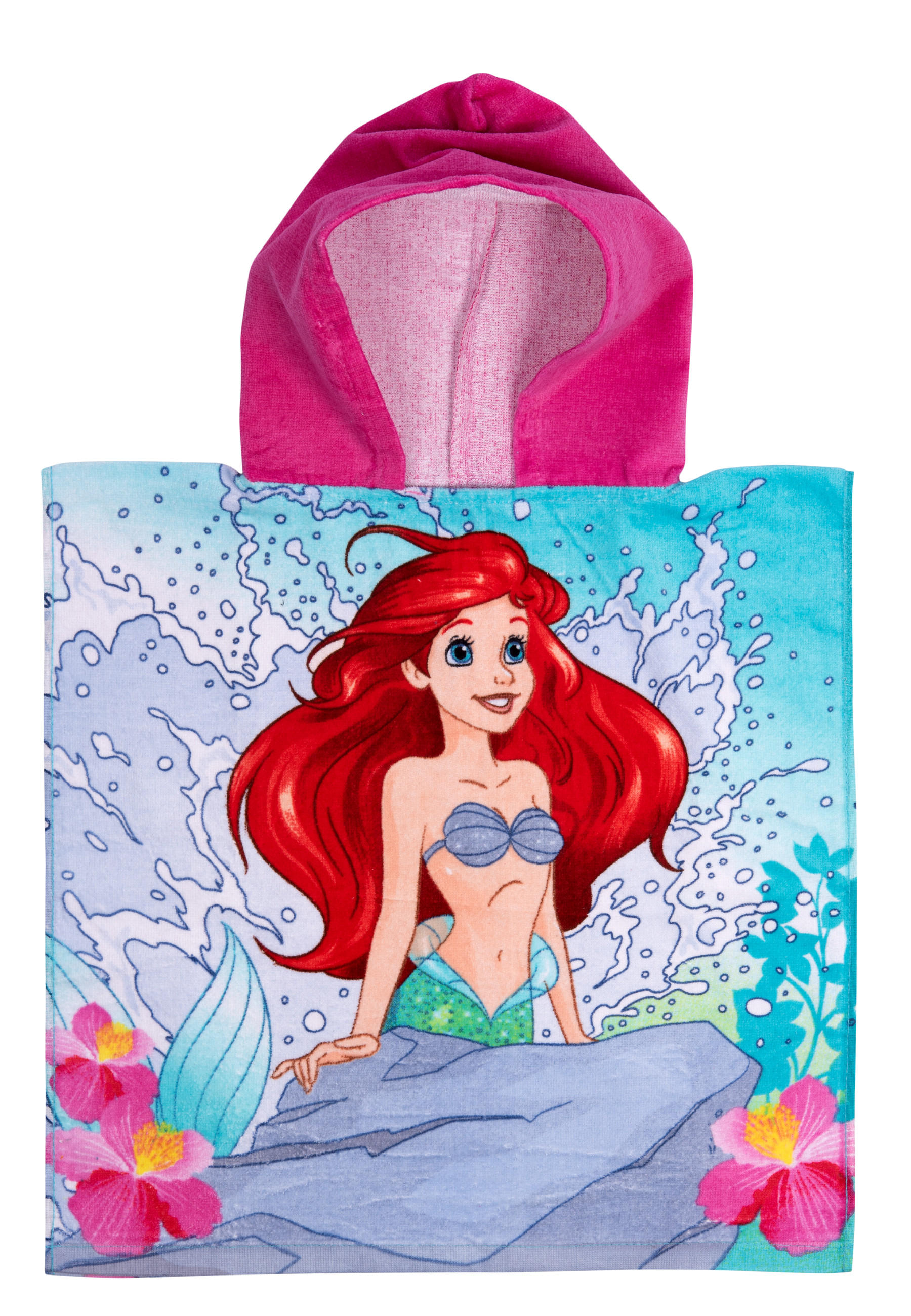 BADEPONCHO Disney Arielle 50 x 100 cm - Multicolor, Textil (Einheitsgrößenull) - Disney