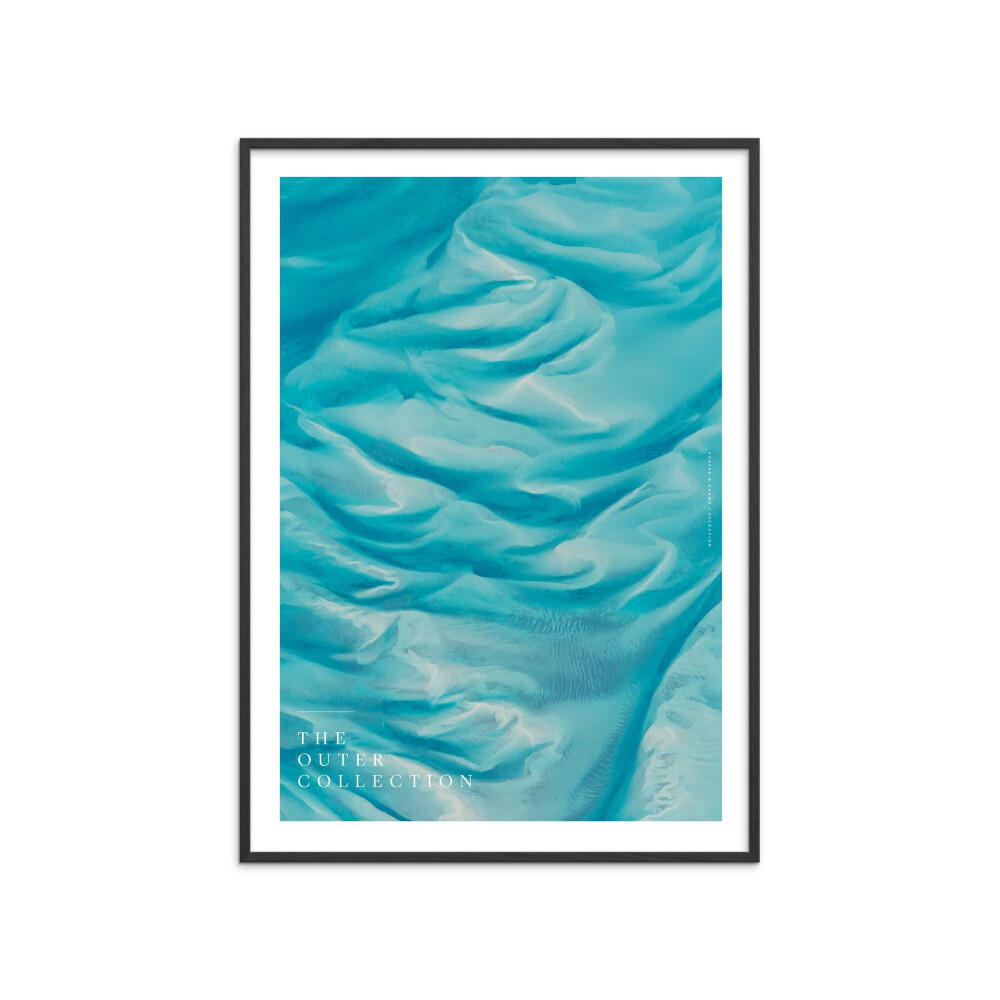 Poster&Frame Poster Blau, Schwarz 50x70 cm