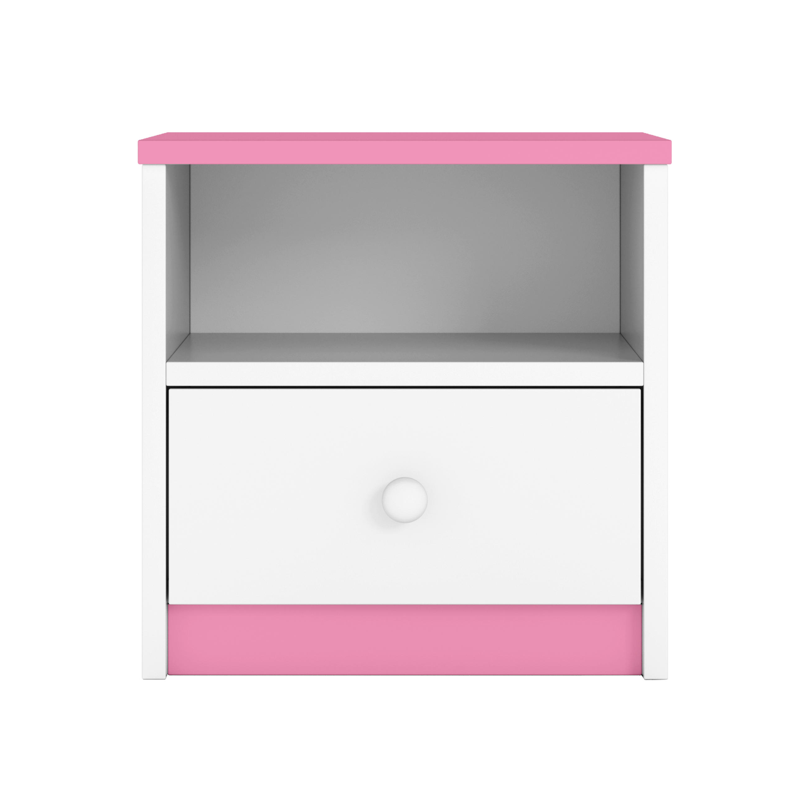KINDER-NACHTTISCH Babydreams 39/40/30 - Hellrosa, Holzwerkstoff (39/40/30cm) - Kocot Kids