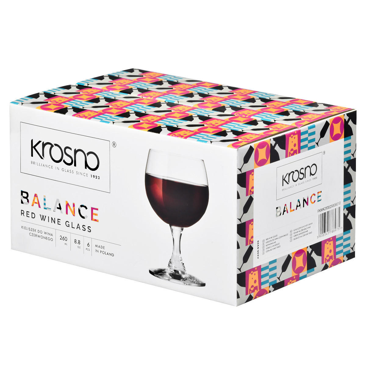 WEINGLÄSER BALANCE, 6ER-SET, 260 ML - Transparent, Glas (0.26L) - Krosno Glass