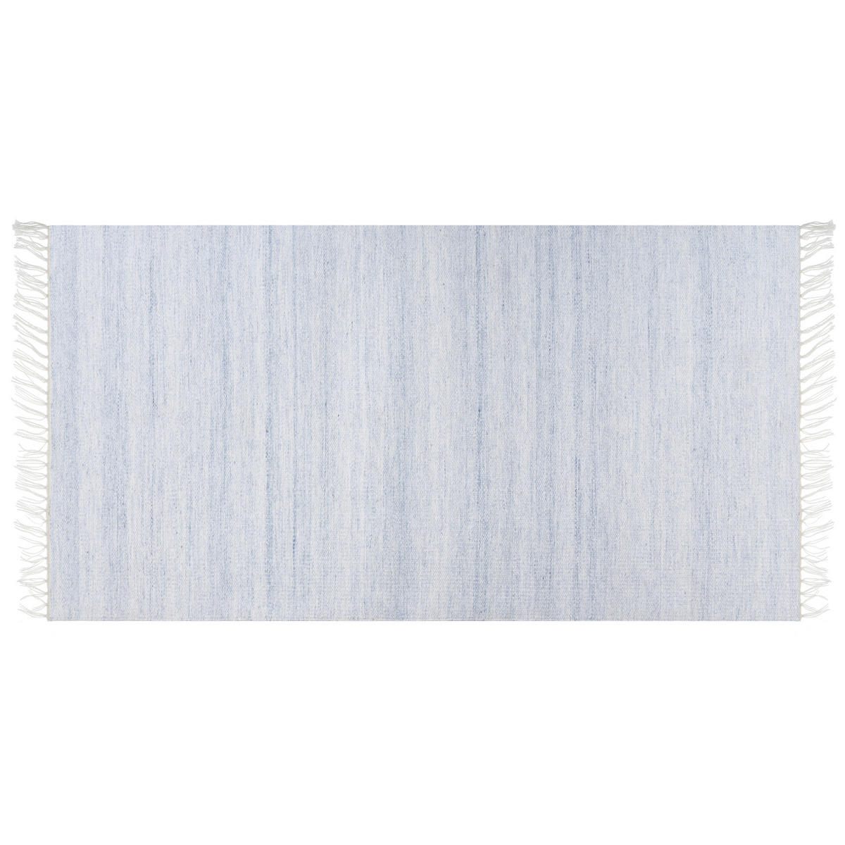 TEPPICH geflochten Malhia 150/80 cm - Blau, Kunststoff (80/150cm) - Beliani