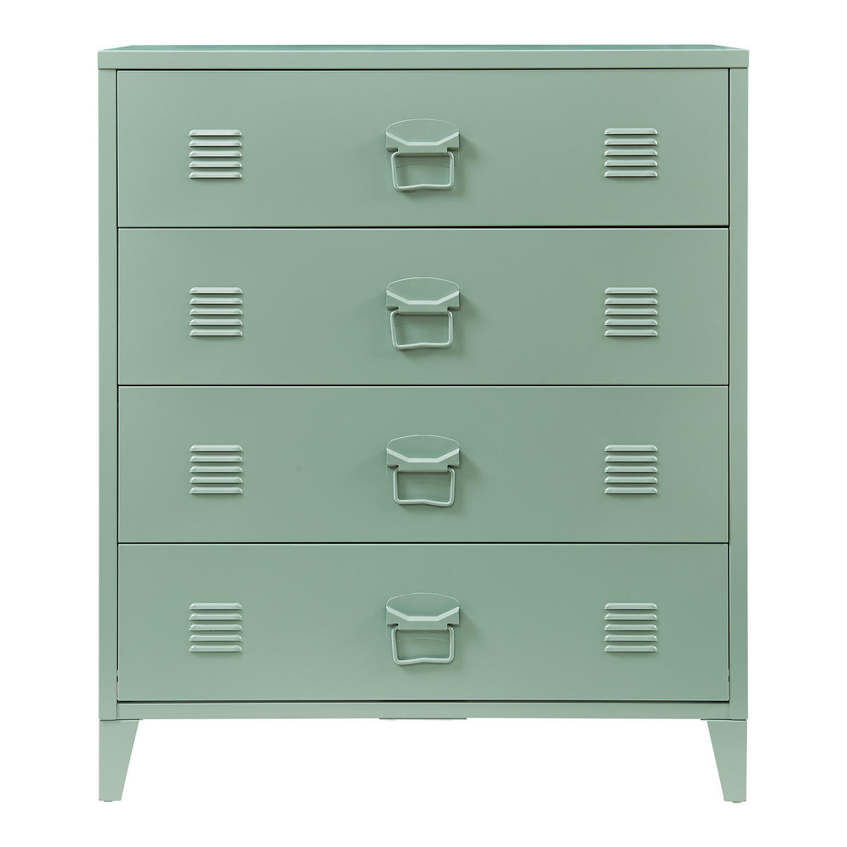 METALLSCHRANK Hämeenlinna - Grün, Metall (80/92/40cm) - [en.casa]