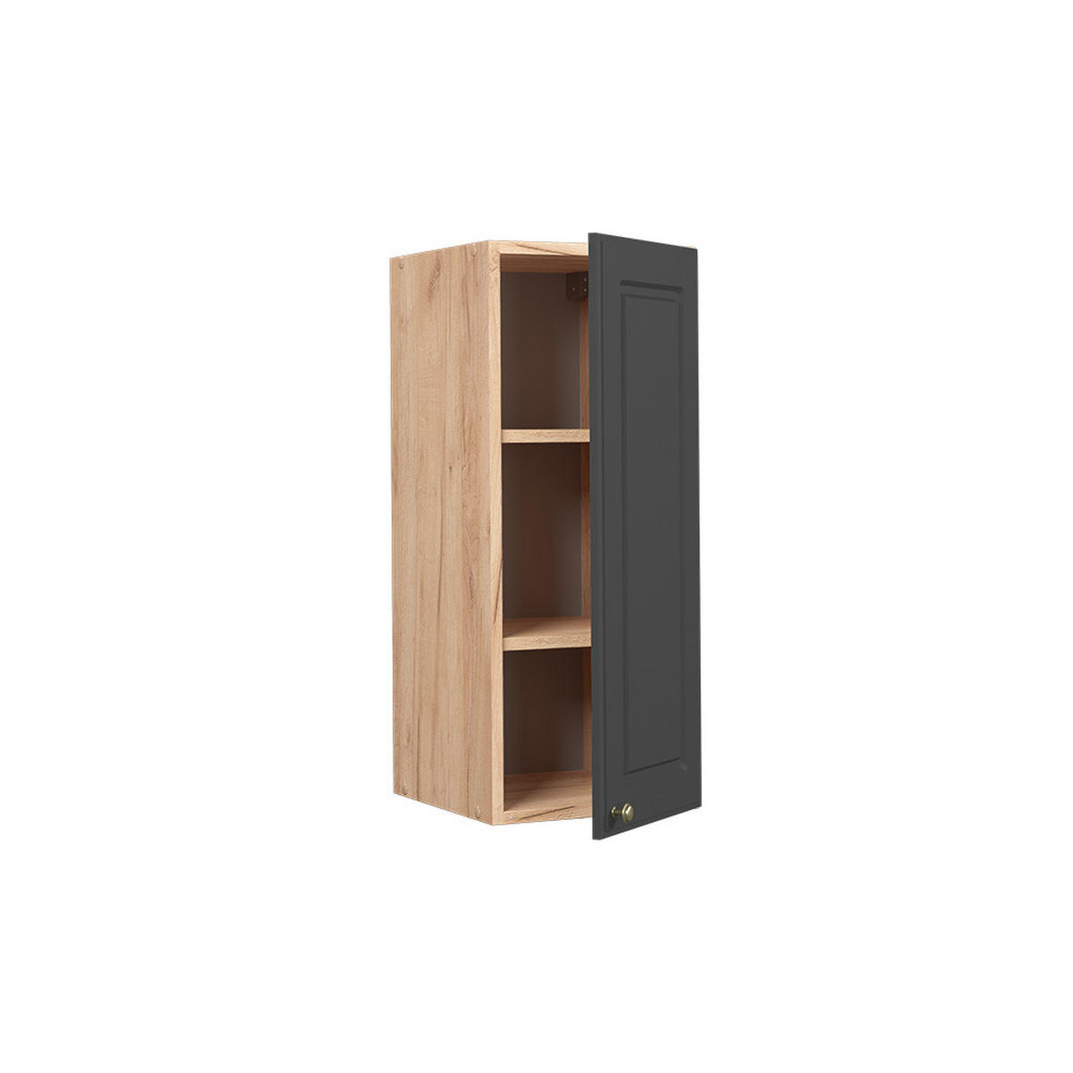 HÄNGESCHRANK Fame-Line Anthrazit-Gold 30 cm - Anthrazit/Eiche Wotan, Holzwerkstoff (30/72/34.1cm) - Vicco
