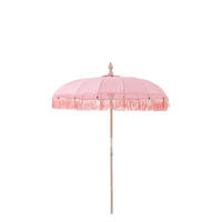 SONNENSCHIRM BOBBI Rosa - Pink, Holz (200/200cm) - J-Line