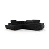 ECKSOFA EMILY mit Schlaffunktion Quelle 100 Links - Schwarz, Textil (275/200cm) - Bedante