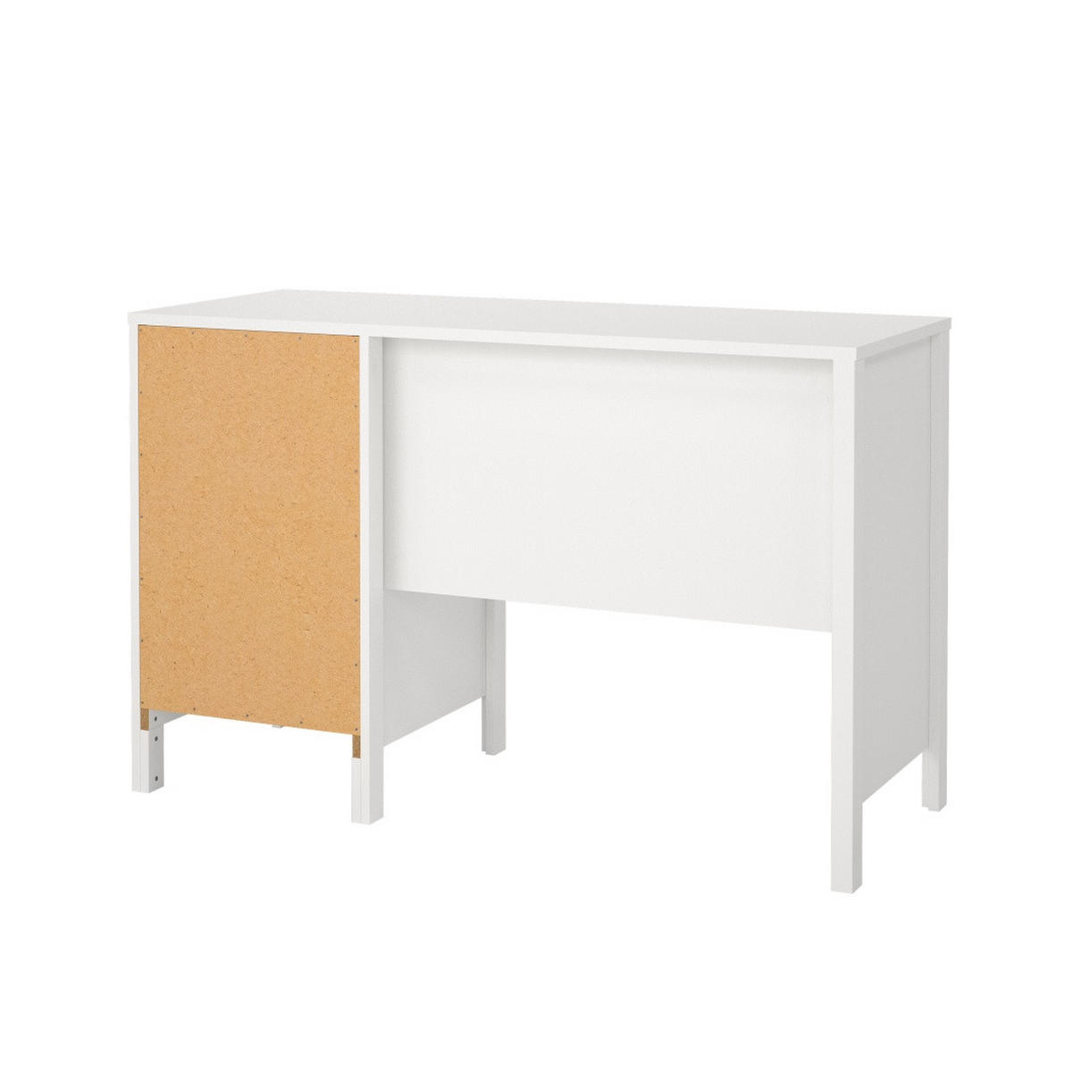 SCHREIBTISCH, Madrid, Weiß, Holzwerkstoff / Metall, 121 x 48 x 77 cm - Weiß, Holzwerkstoff/Metall (48/121/77cm) - ebuy24