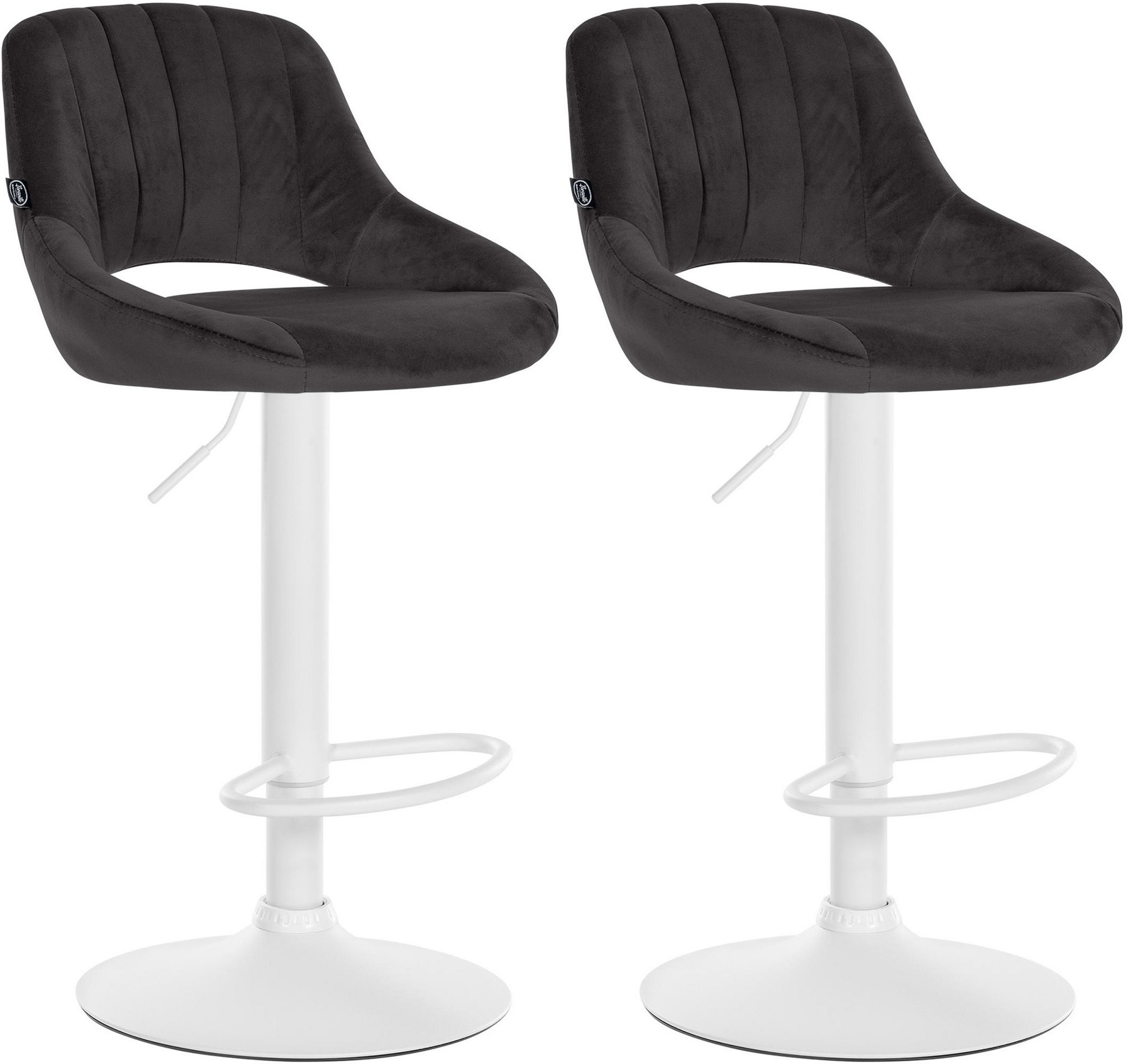 TPFLiving Barhocker Schwarz 47x106x48 cm