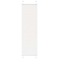 PLISSEE 55/200 cm Stoffbreite 54,4 cm aus Polyester Weiß - Weiß, Textil (55/200cm) - vidaXL