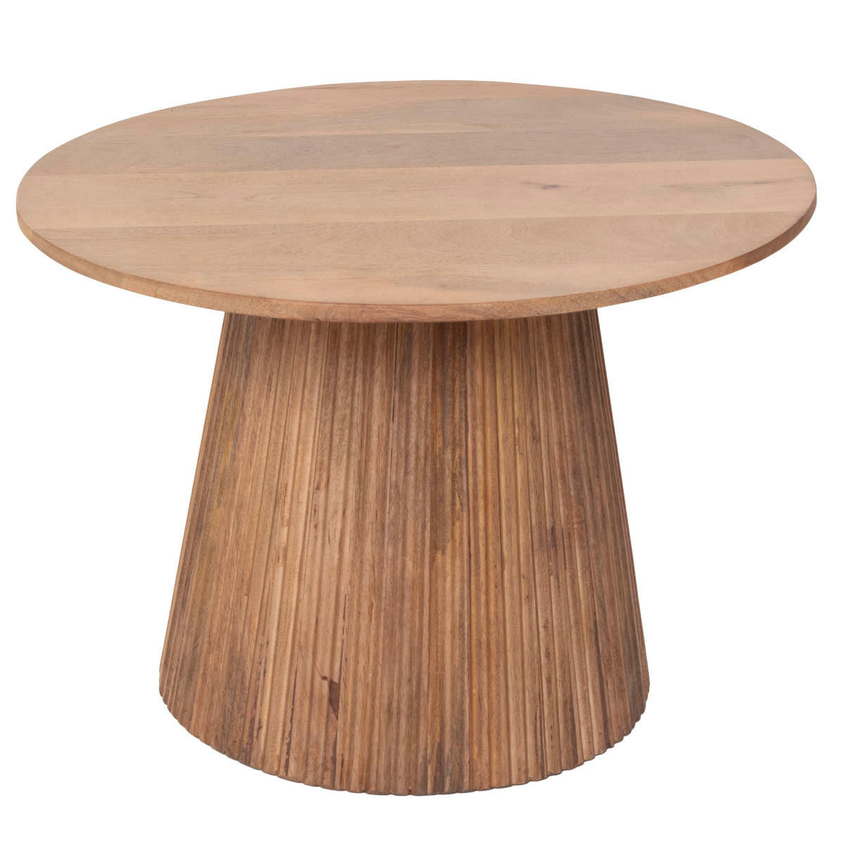 COUCHTISCH Rund Natur Holz 60x60x41cm - Salvador - Braun, Holz (60/60/41cm) - Giga Meubel