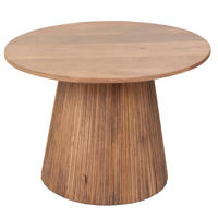 COUCHTISCH Rund Natur Holz 60x60x41cm - Salvador - Braun, Holz (60/60/41cm) - Giga Meubel