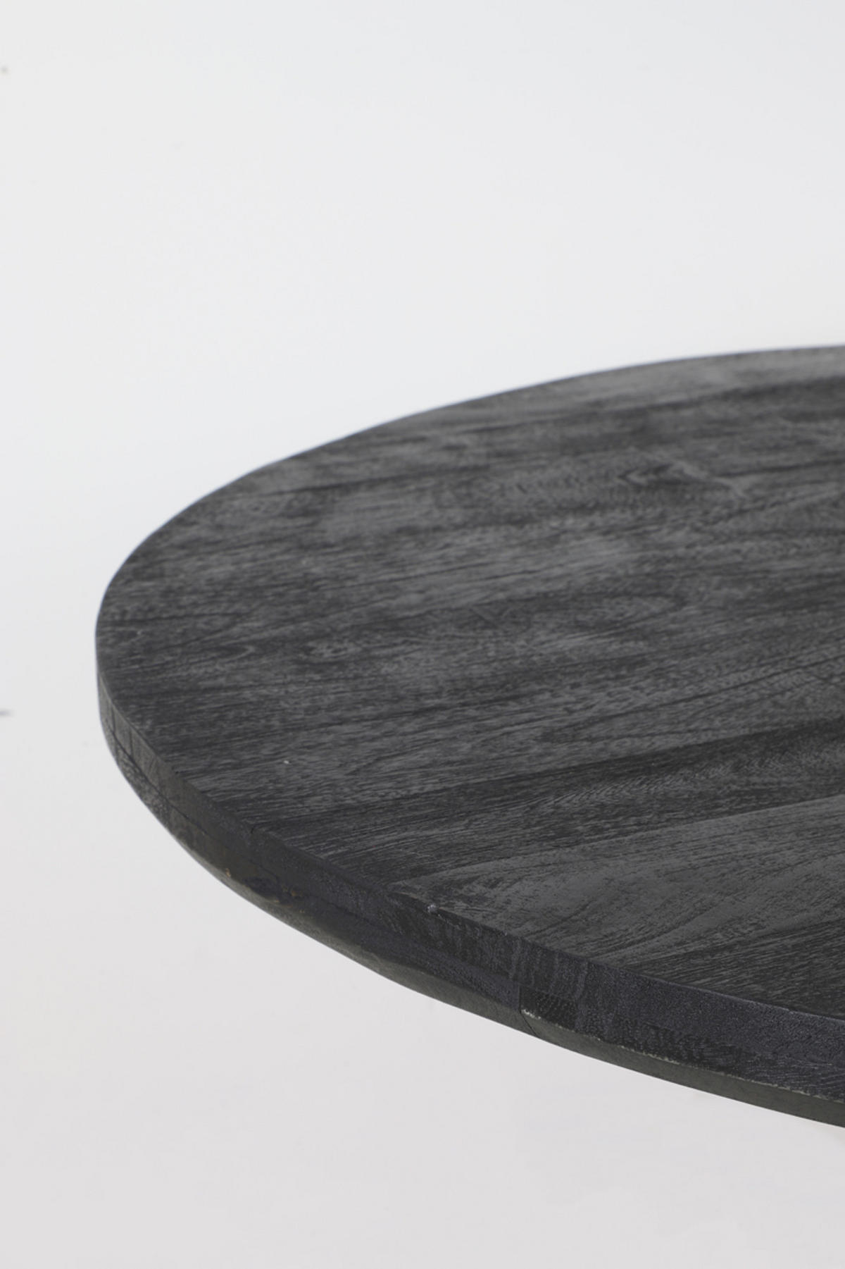 ESSTISCH Gelb Schwarz Ø140/76 cm - Schwarz, Metall (140/140/76cm) - Light & Living