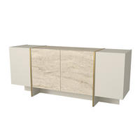 BUFFETSCHRANK veyron beige - Beige, Holz (46/75/180cm) - Habitat Garten