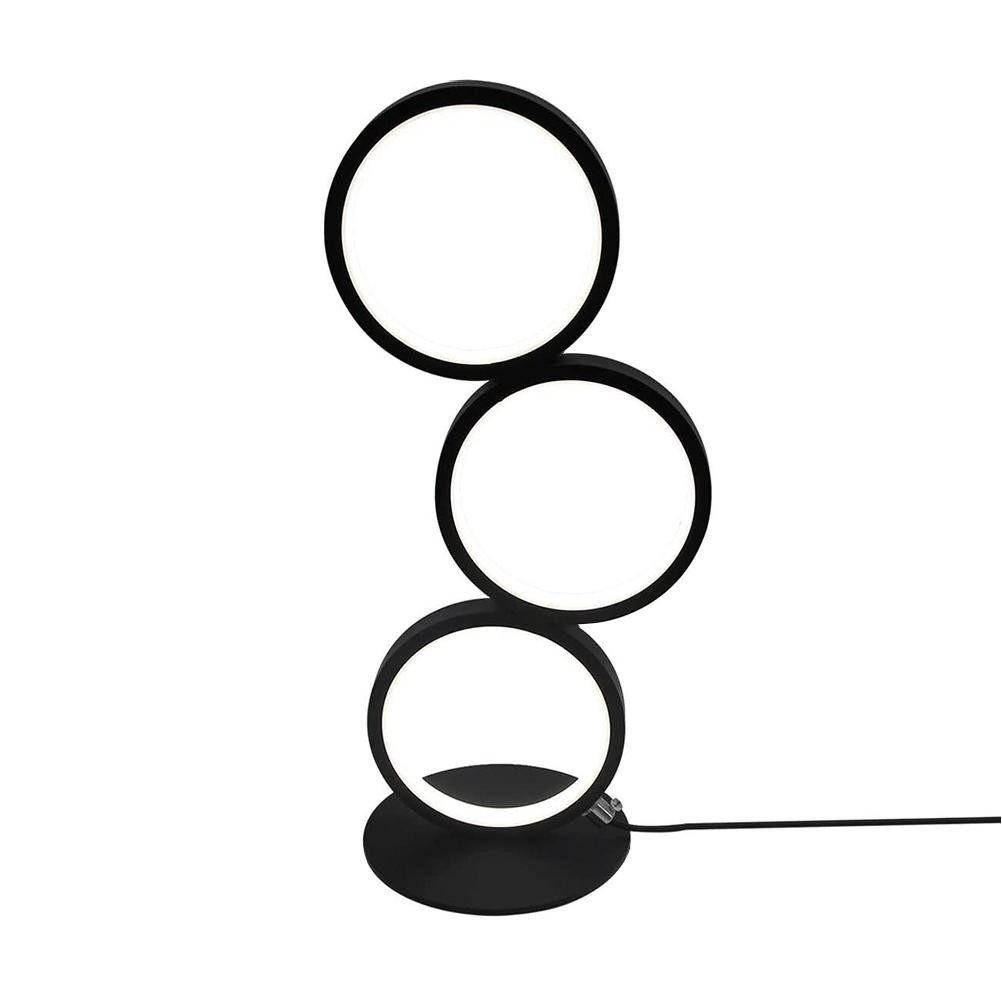 TISCHLAMPE Damien 38/17.5/1.7 cm - Schwarz, Metall (38/17.5/1.7cm) - ZMH