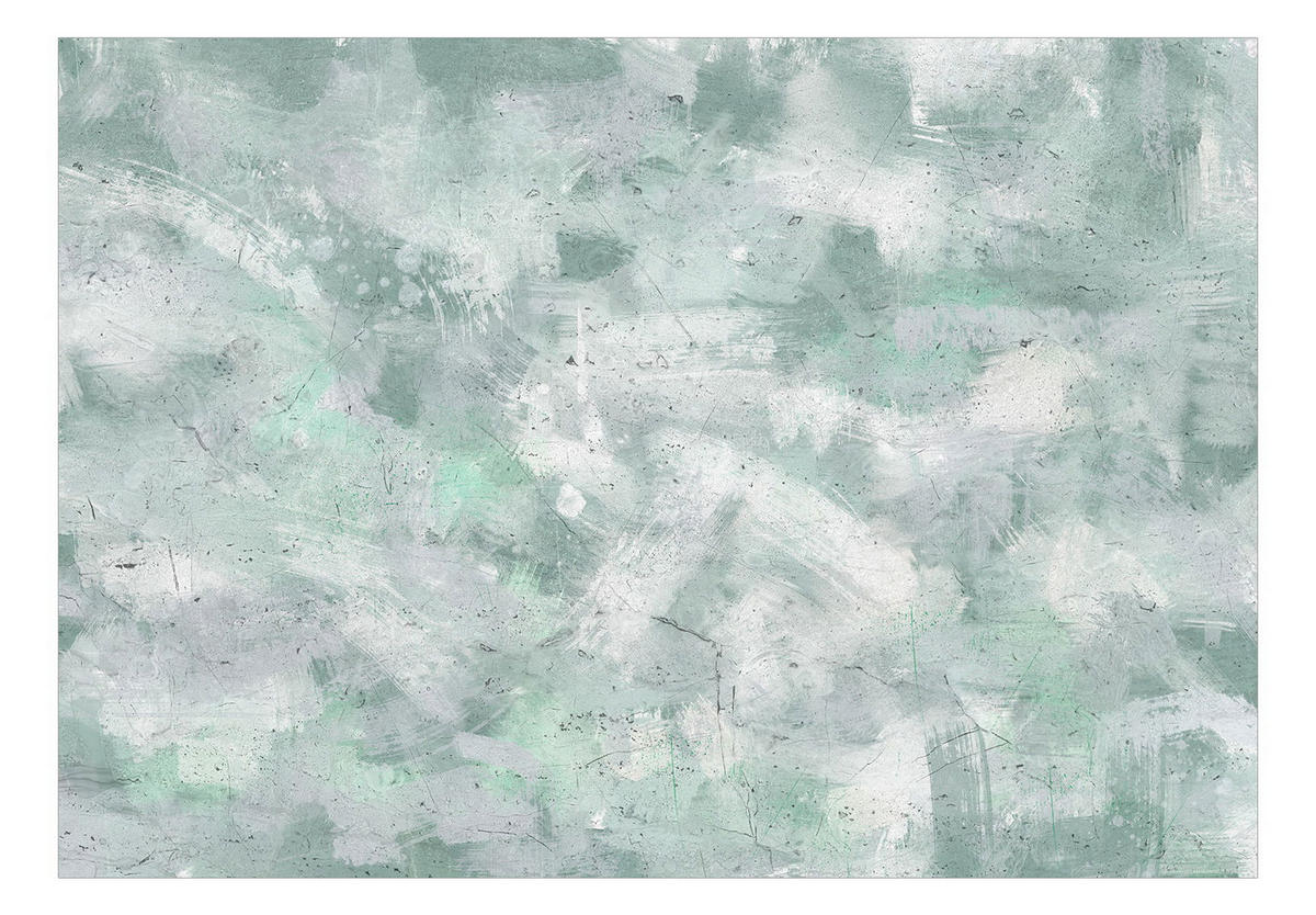 VLIESTAPETE Grün 300/210 cm - Grau/Grün, Textil (300/1cm) - KUNSTLOFT