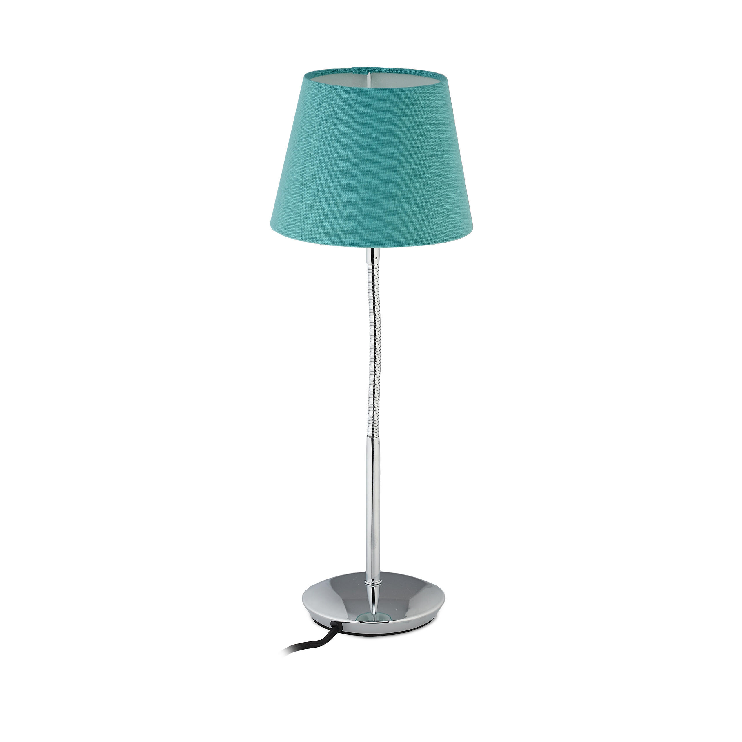 TISCHLAMPE - Multicolor, Textil/Metall (17/17/47cm) - Relaxdays