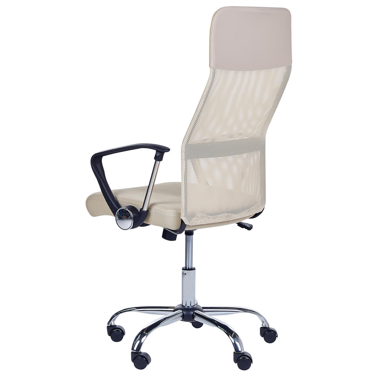 BÜROSTUHL Polyester Beige Design - Beige, Kunststoff/Textil (63/114/63cm) - Beliani