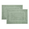 BADEMATTE, 2er-Set, 50x70 cm, 100% Baumwolle - Salbeigrün, Textil (50/70cm) - Zollner
