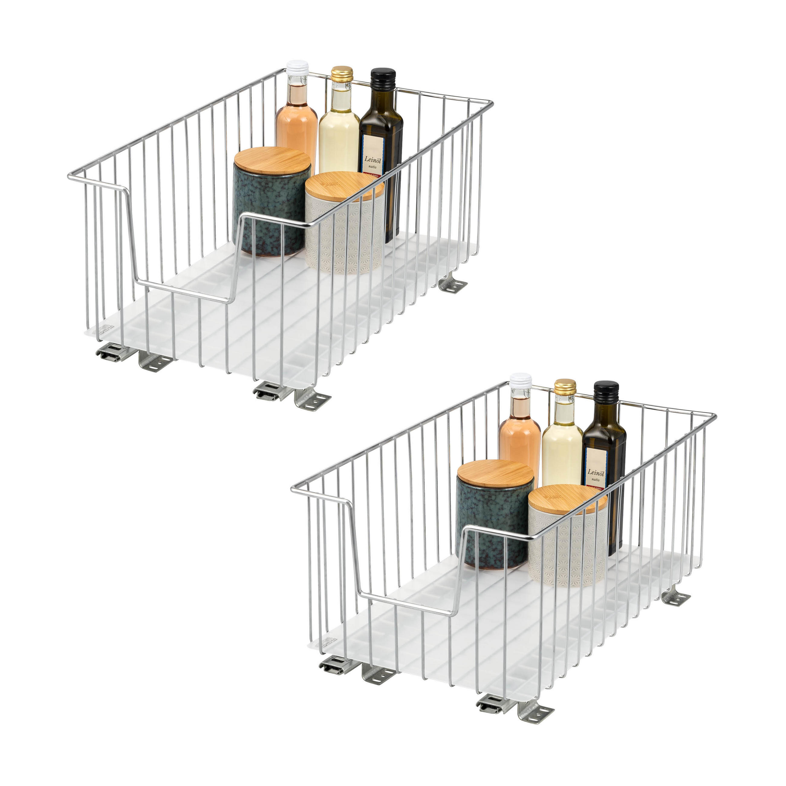 bremermann Schrank-Korbauszug Chrom 30x23x50.5 cm