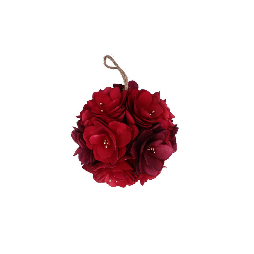 WEIHNACHTSDEKORATION Burgunderrot 18/18/10 cm H237000006Z - Bordeaux, Kunststoff (18/10/18cm) - Rituali Domestici 