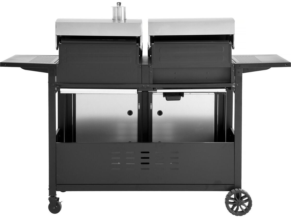 GASGRILL western Schwarz - Grau, Metall (75/123/167cm) - Habitat Garten