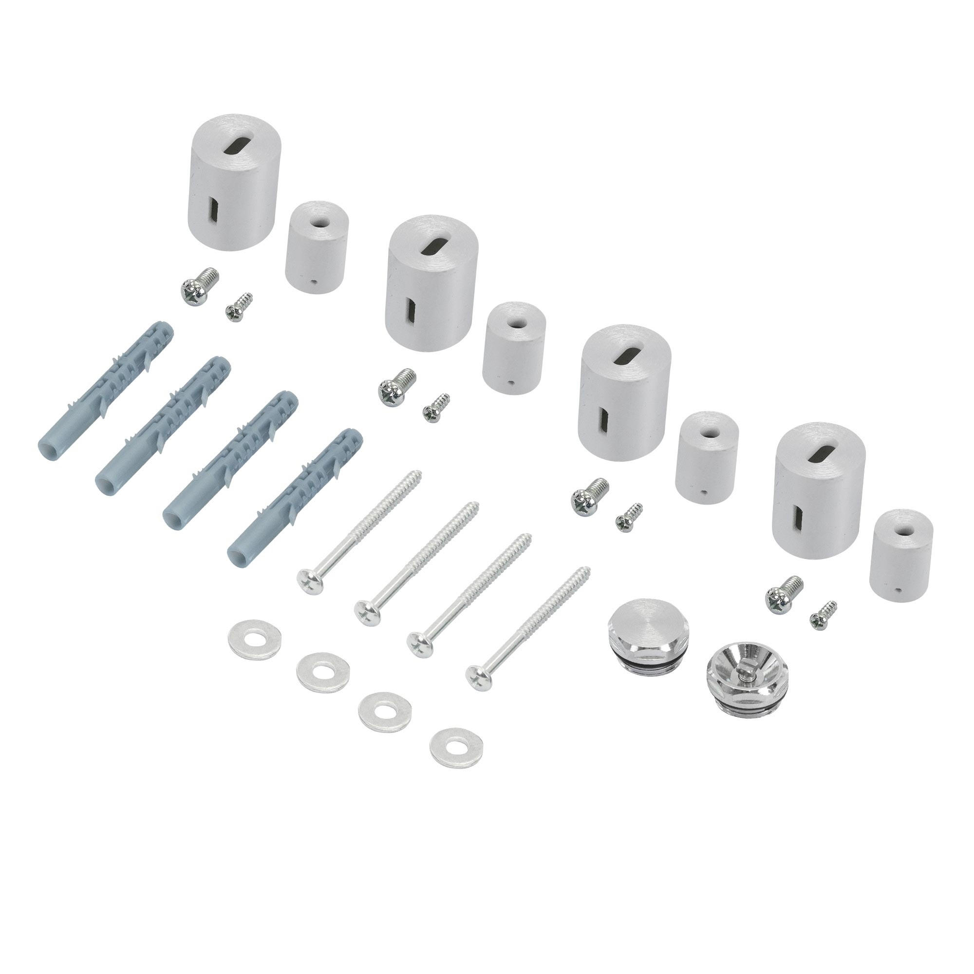 LuxeBath Halterung Chrom 2x2x3.5 cm