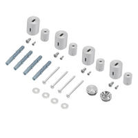 HALTERUNG FÜR DESIGNHEIZKÖRPER Chrom - Chromfarben, Kunststoff (2/2/3.5cm) - LuxeBath