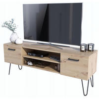 FERNSEHKOMMODE V1 Artisan Eiche-Schwarz 150/40/50 cm - Multicolor, Holzwerkstoff (150/50/40cm) - Matkam Möbel