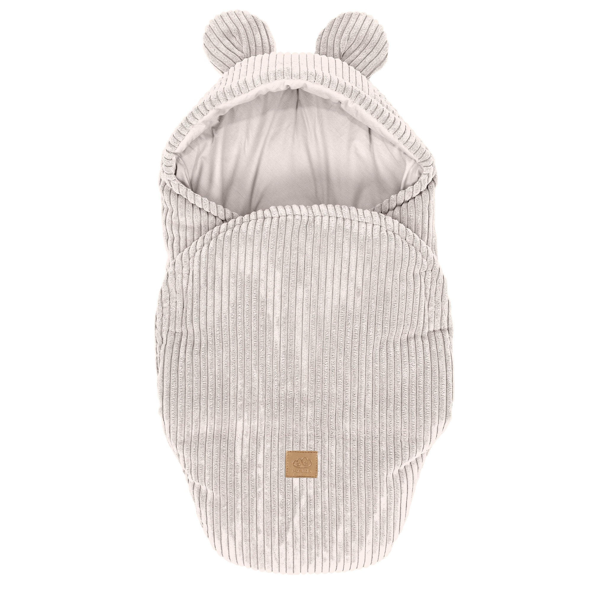 EINSCHLAGDECKE für Babys aus Cord in Ecru - Beige, Textil (45/80cm) - MeowBaby