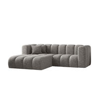 ECKSOFA L-form Sofa Grand modular stoff Haga Grau Links - Grau, Holz (179/227cm) - Kaiser Möbel