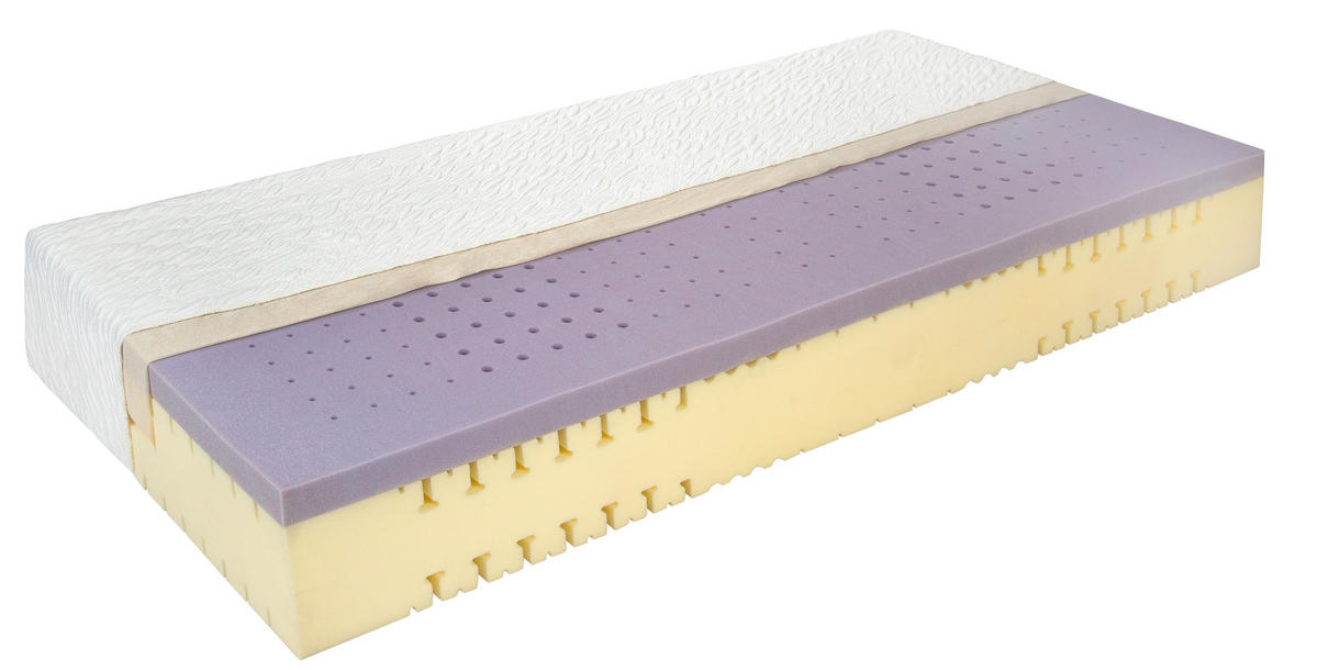 MATRATZE Cosmo Pro , Größe: 100 x 200 cm, Härtegrad: Extra Fest (H5) - Weiß, Textil (100/200cm) - Betten-ABC