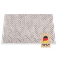 BADEMATTE rutschfest mit Memory-Schaum (Grau) - Hellgrau, Textil (50/80cm) - Intirilife