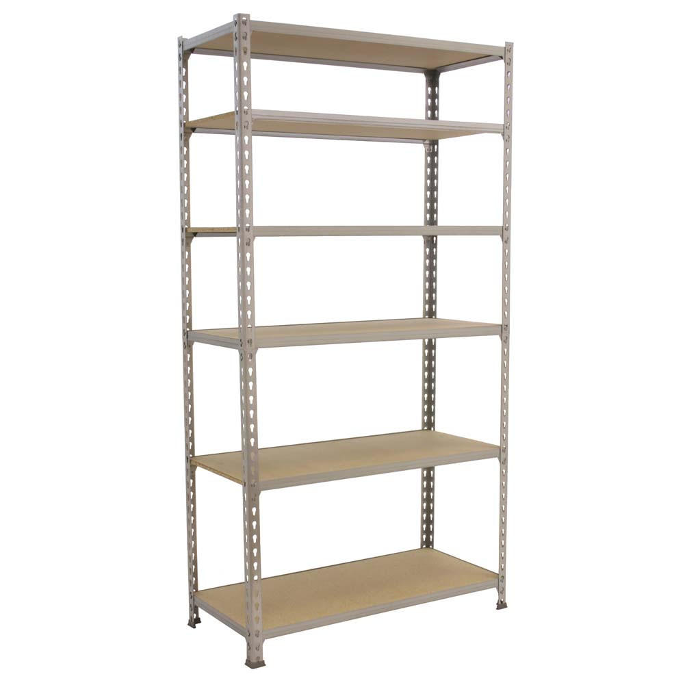 SCHWERLASTREGAL Giant Muli HxBxT 250 x 100 x 50 cm 6 Fachböden Fachlast 150 kg Verzinkt - Silberfarben, Metall (100/250/50cm) - PROREGAL