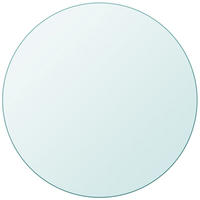 TISCHPLATTE rund Ø 80 cm Dicke 10 mm Transparente Glasplatte - Transparent, Glas (80/80/1cm) - DELUKE