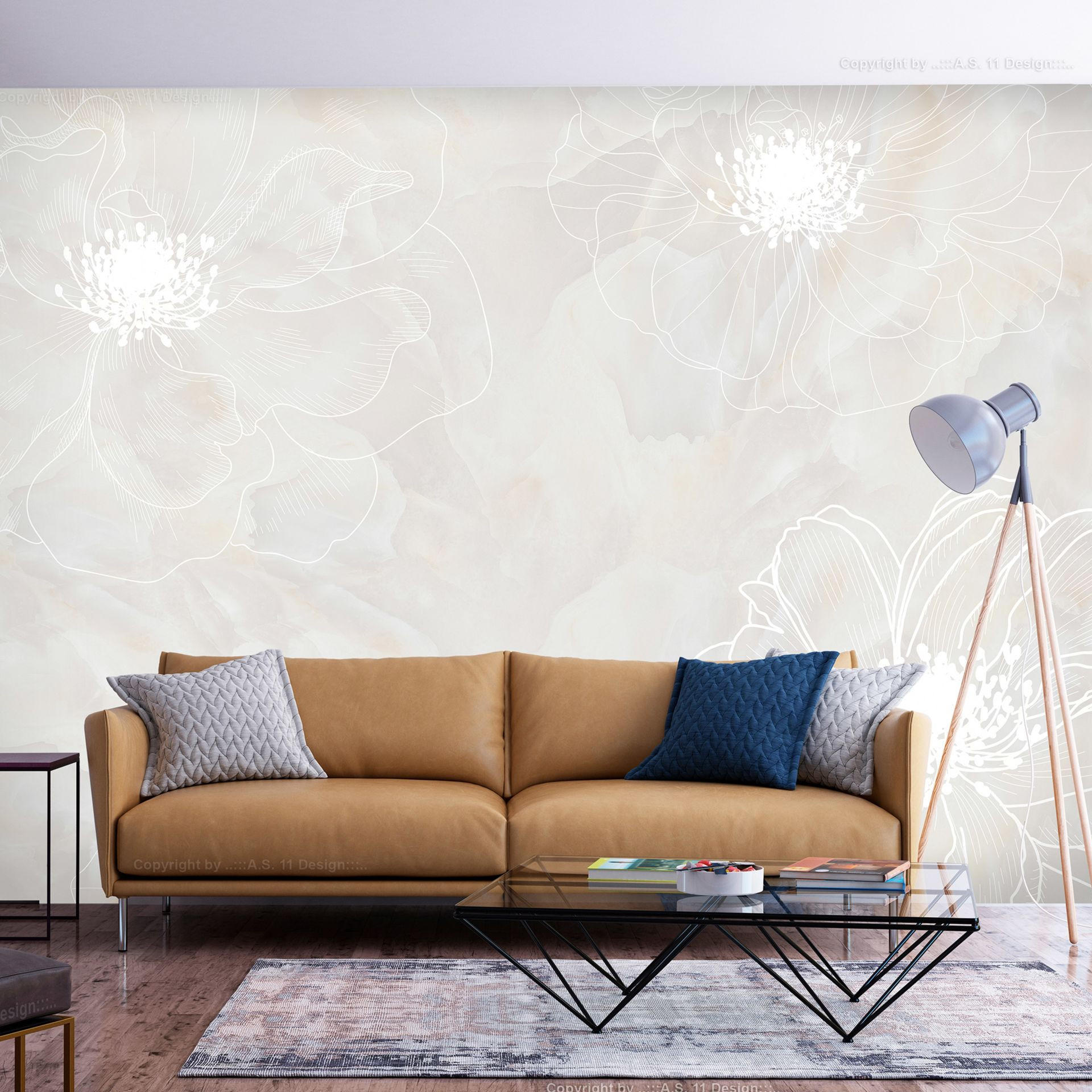 VLIESTAPETE Grau 100/70 cm - Weiß/Grau, Textil (100/1cm) - KUNSTLOFT