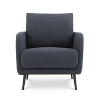 DESIGNER-SESSEL Emma mausgrauer - Schwarz/Grau, Holz/Holzwerkstoff (71/81/75cm) - Sicaan
