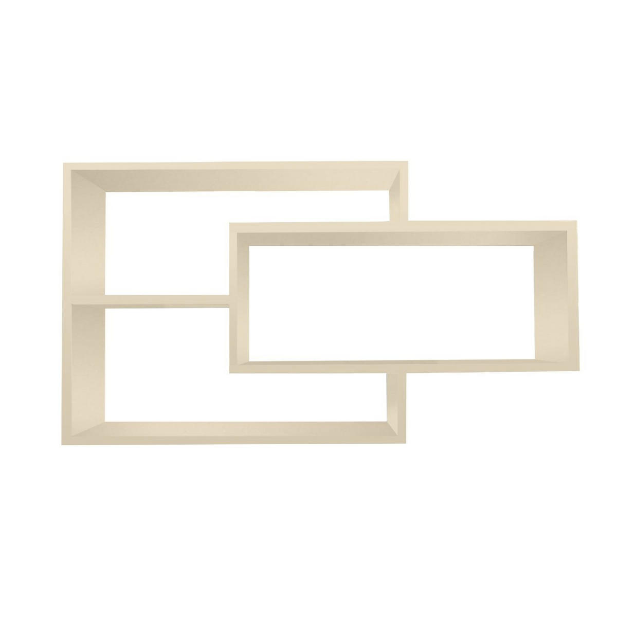 SCHWEBEREGAL KARO Beige - Beige, Holzwerkstoff (20/59/104cm) - Mein-Regal