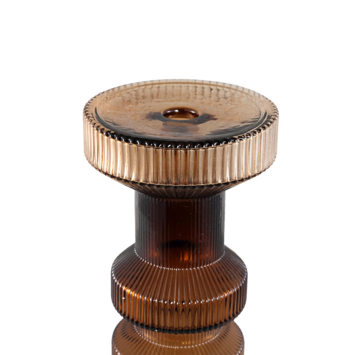 KERZENHALTER Galinda Braun 13/13/64cm - Braun, Glas (13/64/13cm) - PTMD Collection