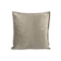KISSENHÜLLE Samt&Sonders taupe 50/50 cm - Taupe, Textil (50/50cm) - beties Heimtextil