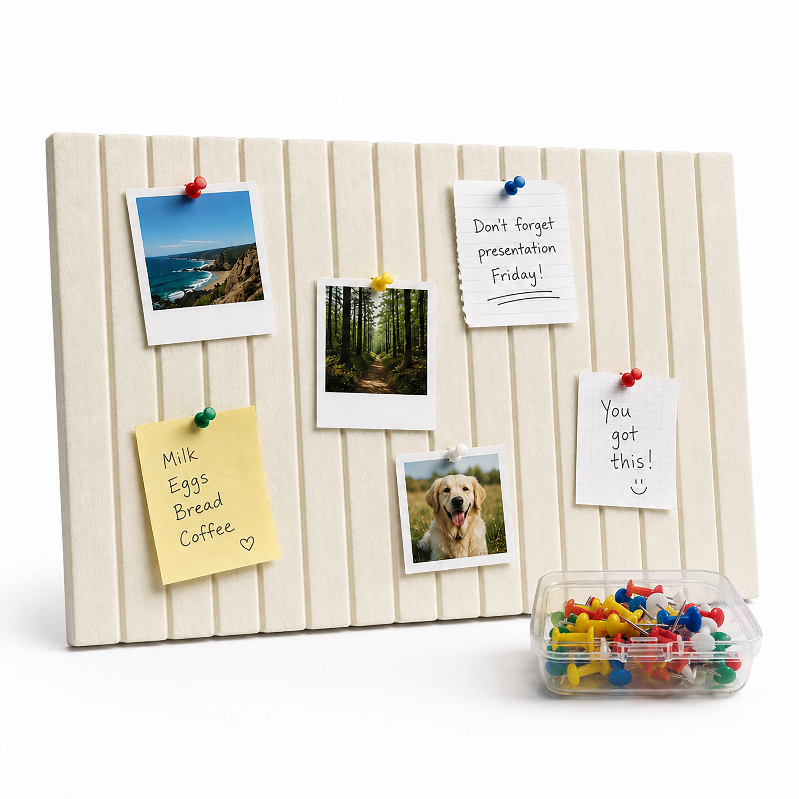 PINNWAND Beige Filz selbstklebend 2er-Set 60x40 cm - Beige, Textil (60/0.9/40cm) - Relaxdays